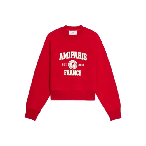 AMIPARIS FW22 Свитшот Унисекс Красный