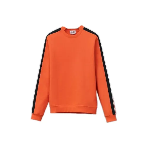 Оранжевый Hermes Мужские Свитшоты