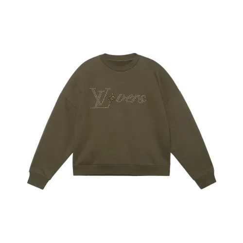 LOUIS VUITTON SS24 Свитшот Мужской Армейский зеленый