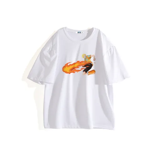 ONE PIECE Students' Короткий рукав T-рубашки Мужской Однотонный Базовый