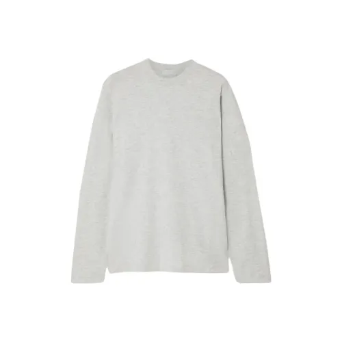 SKIMS Boyfriend Эластичный Модал и Хлопковая Смешанная Ткань Джерси Рубашка Unisex Light Серый