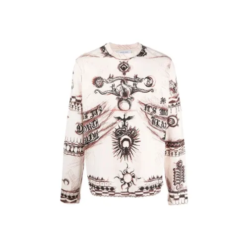 Marine Serre Белый Мужской Свитшот