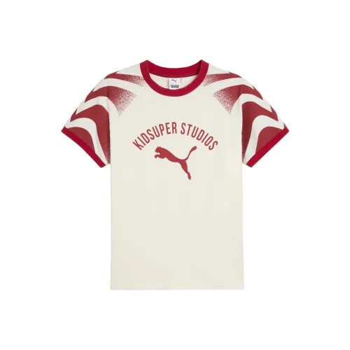 PUMA x KidSuper Studios T-Shirt Мужской Теплый Белый