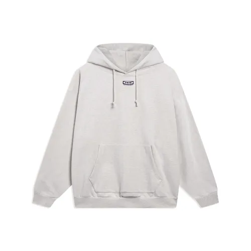 LINING Приглушенный серый с текстурой вереска Унисекс Толстовки