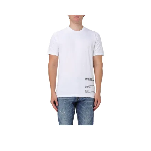 DSQUARED 2 Белый Мужской T-Рубашки