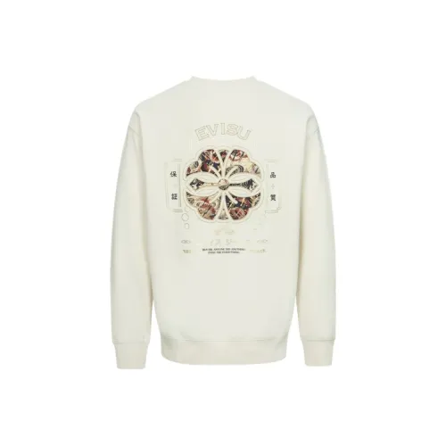 EVISU Экрю Мужские Свитшоты