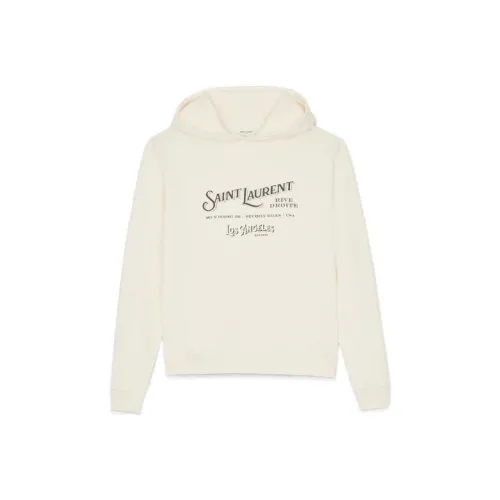 SAINT LAURENT Толстовка Унисекс Молочно-белый