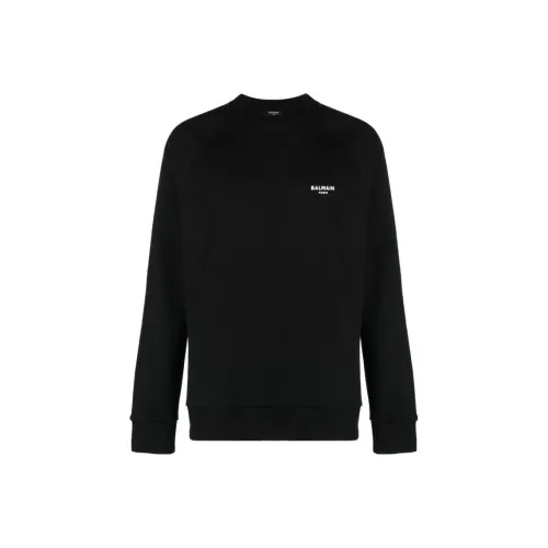 BALMAIN Черные Мужские Свитшоты