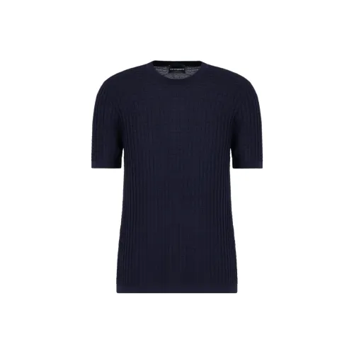 EMPORIO ARMANI Рубашка Мужская Темно-синяя