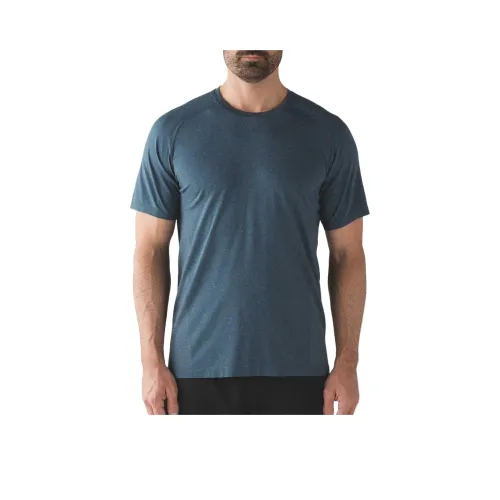 lululemon Metal Vent Tech T-Shirt POLY Heather Men's Blue Gray