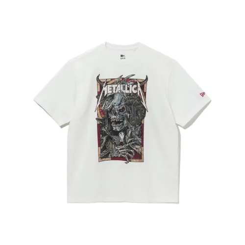 New Era x Metallica T-Shirt Унисекс Серый Белый