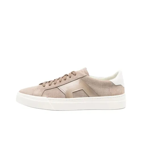 Santoni Низкие кроссовки для скейтбординга Мужские Светло-коричневые