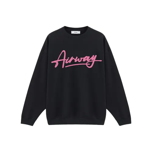 AIRWAY Круглый вырез Свободный крой Толстовка Унисекс