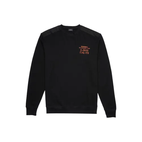 DIESEL Черные Мужские Свитшоты