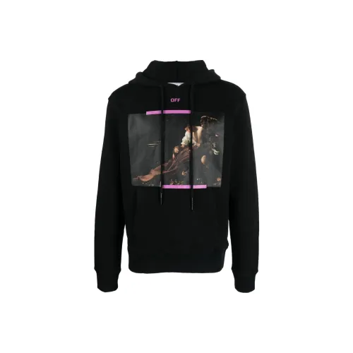 Off Белый Черный Мужские Толстовки