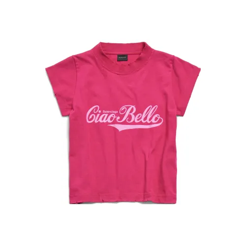 Balenciaga SS24 T-Shirt Regular Fit Unisex Pink