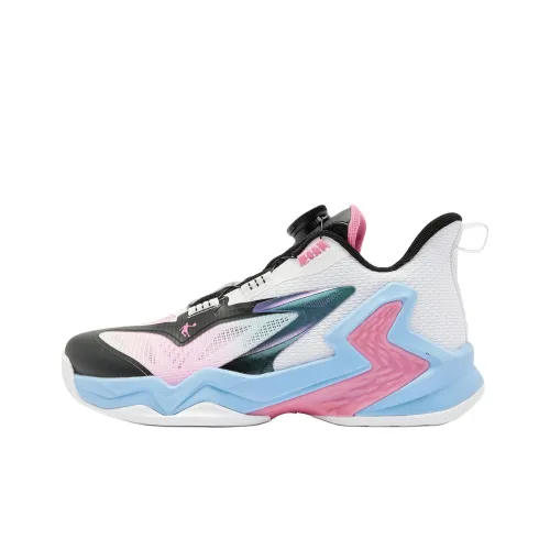QIAODAN Детская баскетбольная обувь Low Top Jordan Белый/Черный Для школьников
