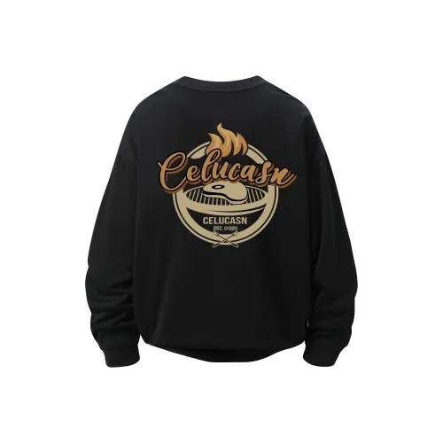 CELUCASN Свитшот с круглым вырезом Унисекс