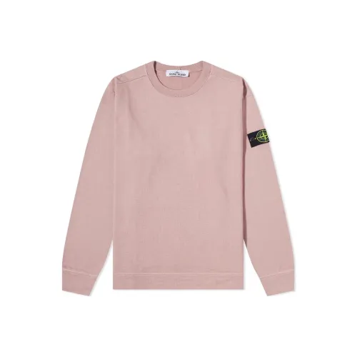 STONE ISLAND Розовые Мужские Свитшоты