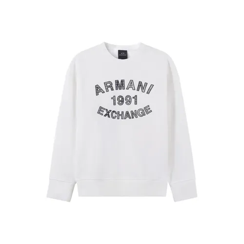 ARMANI EXCHANGE Белый Мужской Свитшот