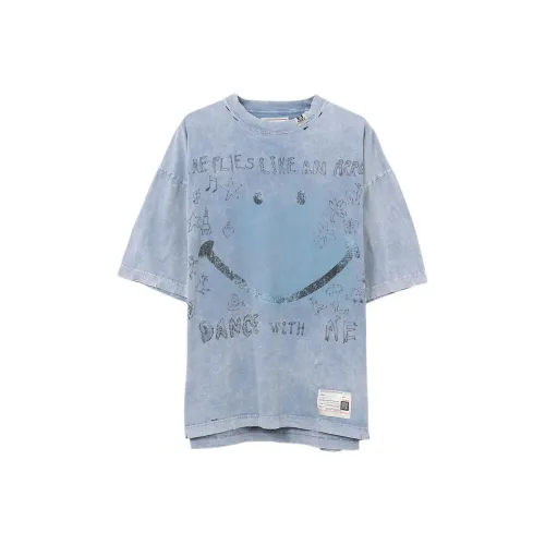 Maison Mihara Yasuhiro Синий Мужской T-Рубашки