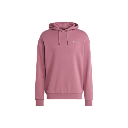 adidas Terrex Логотип Толстовка Свитшот Мужской Бордово-красный