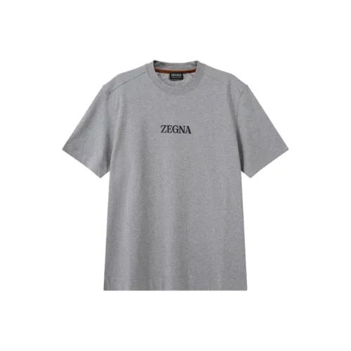 Ermenegildo Zegna Серые Мужские T-Рубашки