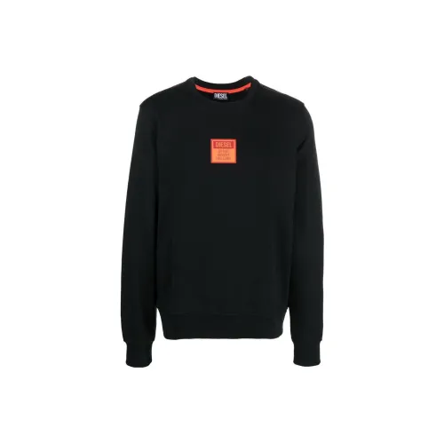 DIESEL Мужские черные свитшоты