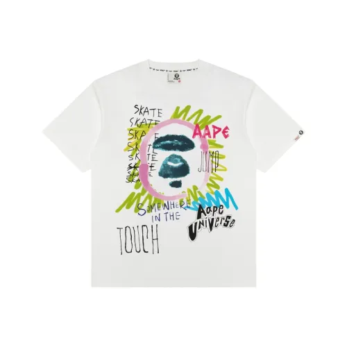 AAPE Белый WHX Мужская T-Рубашка