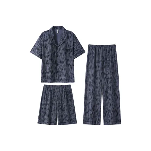 WANANNI Пижамный комплект Мужской Темно-синий