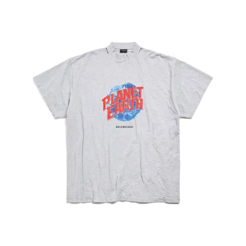 Balenciaga T-Shirt Loose Fit Unisex Gray