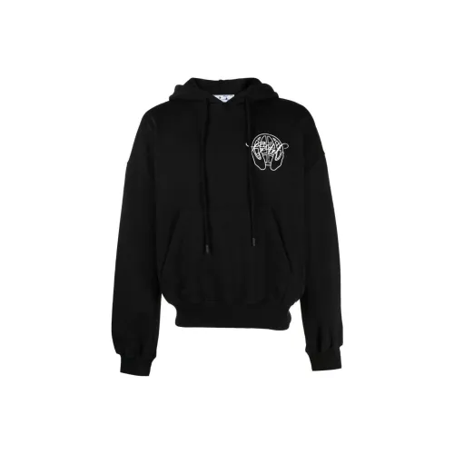 Off Белый Черный Мужские Толстовки