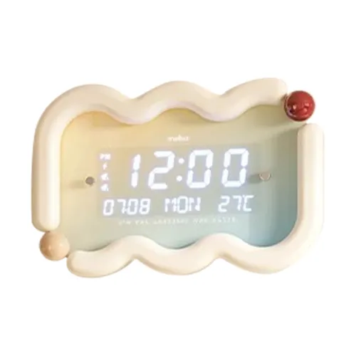 Meishida Электронный Механизм Экологичный Пластина Стенная Часы Унисекс Желтый