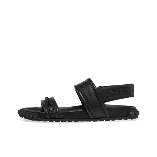 Пепельные TIXTY One ремешок сандалии женские черные