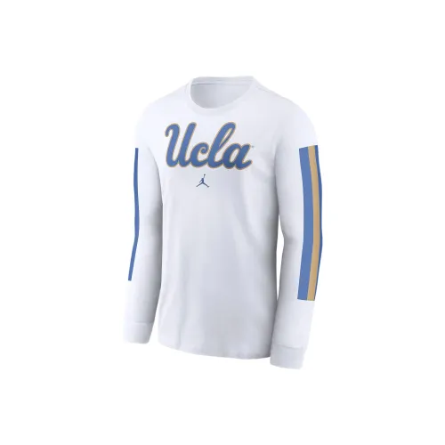 Джордан UCLA FW24 College Series Bruins Local Spirit Слоган T-рубашка Мужская Белая