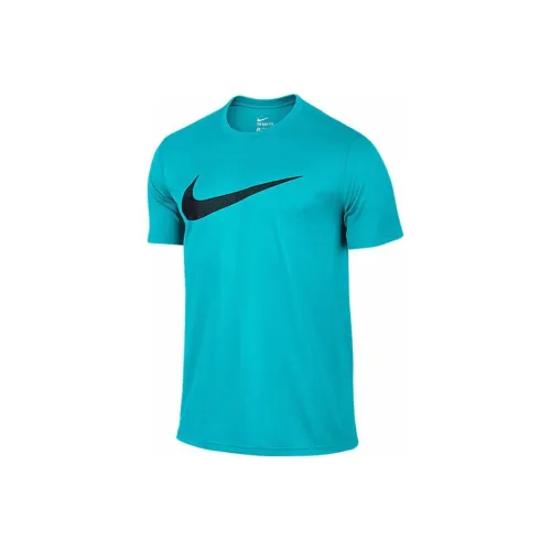 Nike Swoosh Синий Мужской T-Рубашки