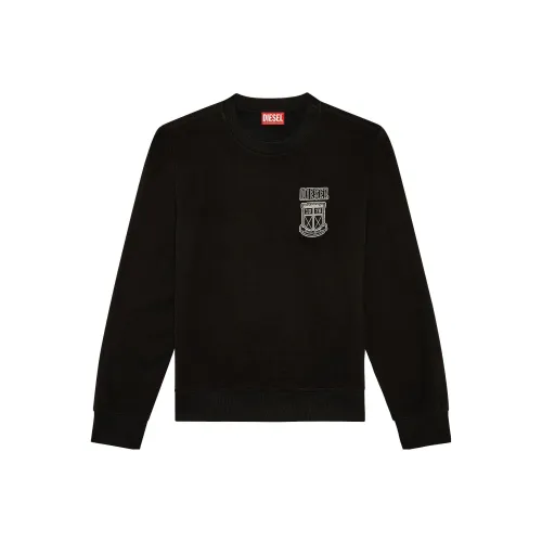 DIESEL Черные Мужские Свитшоты