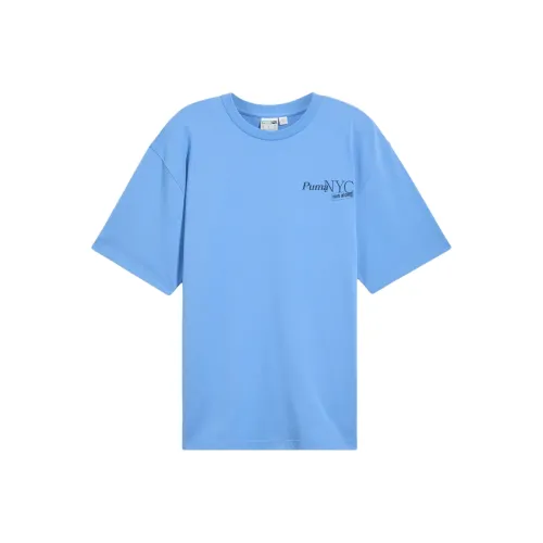 PUMA NYC Running Laps T-Shirt Мужской Небесно-Синий