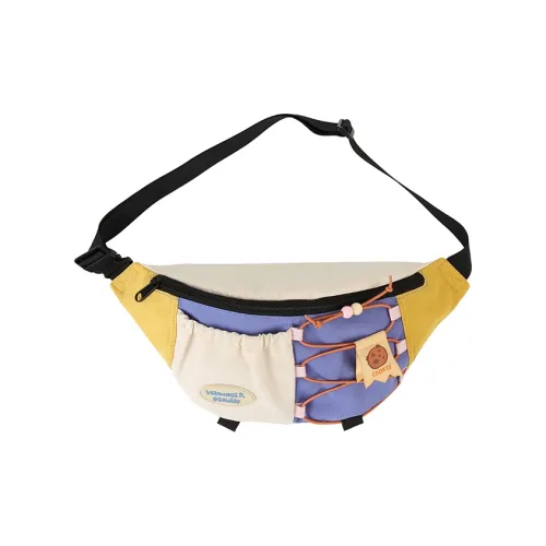 VANWALK Нейлон Обхват талии Сумка Грудь Сумка Обычный Женские Желтый Коричневый