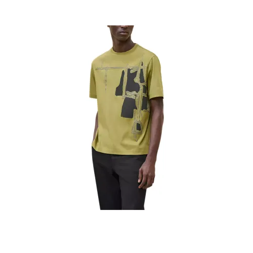 HERMES FW24 T Рубашка Мужская Fennel