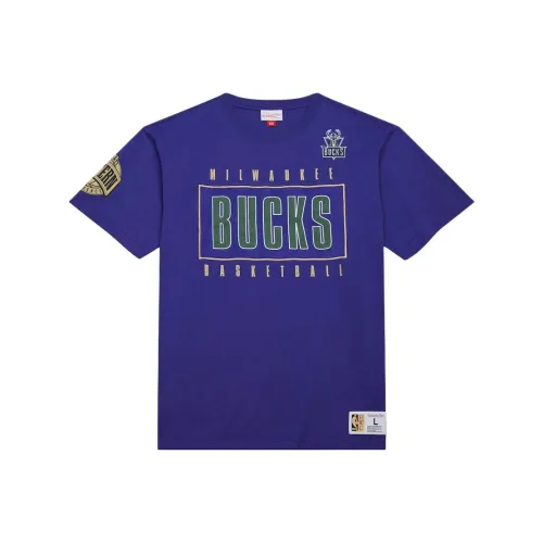 MITCHELL NESS X NBA Milwaukee Bucks Футболка Мужская Фиолетовая