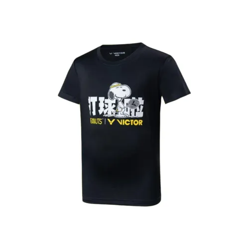 Victor X PEANUTS T-рубашка унисекс черная