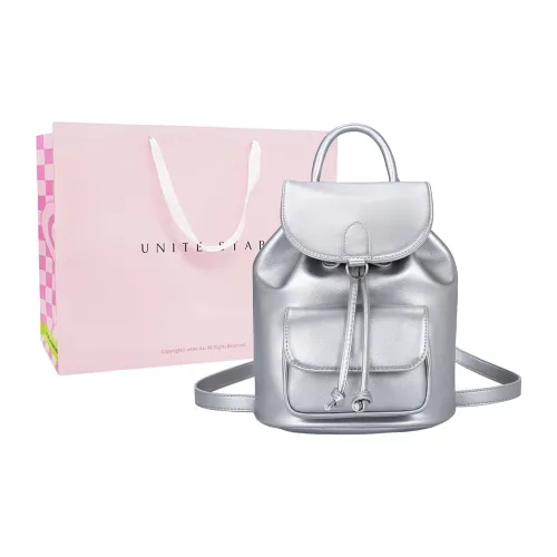 UNITE STAR ПУ (полиуретан) GOOD Looking Универсальный Студенческий Рюкзак Обычный Женский Серебряный Черный