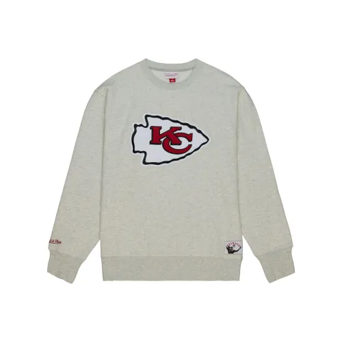 MITCHELL NESS Playoff WIN 2,0 Crew Винтаж KANSAS CITY Chiefs Толстовка Мужской Белый