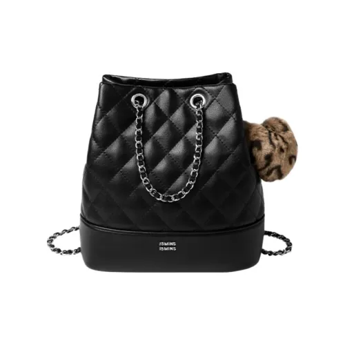 15 MINS Рюкзак из коровьей кожи с синтетической кожей маленький женский полночный черный