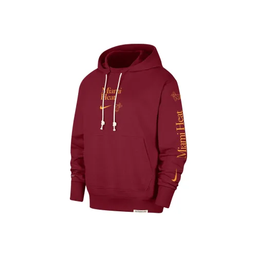 Nike Miami Heat Стандартный Courtside Толстовка Miami Heat Team Мужской Красный