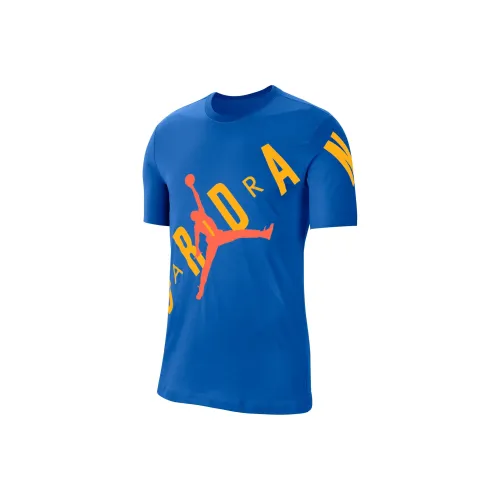 JORDAN Синий Мужской T-Рубашки