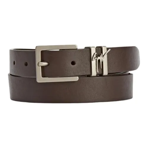 Giuseppe Zanotti GZ Кожаные ремни Мужской Коричневый 2,5CM