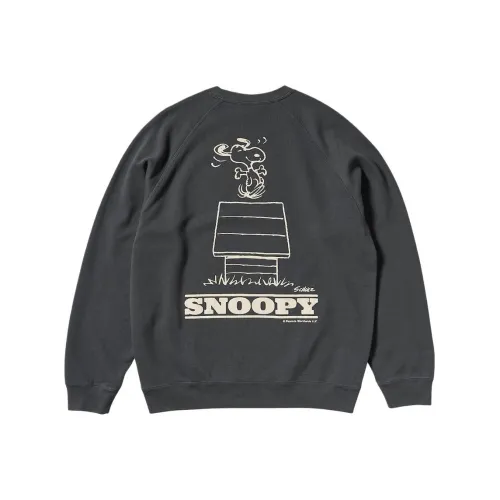 UNIQLO X PEANUTS Co Бренд Серия Толстовка Унисекс Темно-Серый