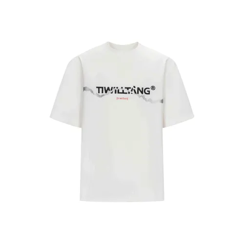 TIWILLTANG T-рубашка мужская аврорно-белая